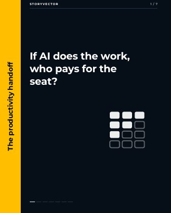 First slide: If AI does the work, who pays for the seat?